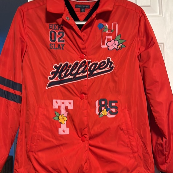 Tommy Hilfiger Button Fleece Varsity Jacket! - Picture 2 of 13